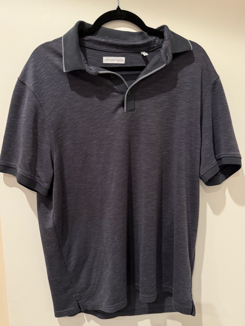 Geoffrey Beene Polo Shirt Grey SZ XL